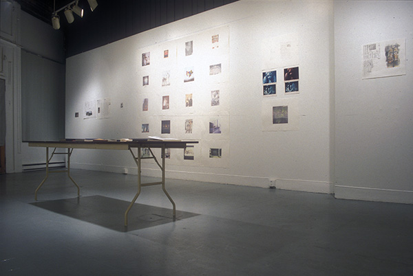 gallery view of exhibition angled toward south facing window