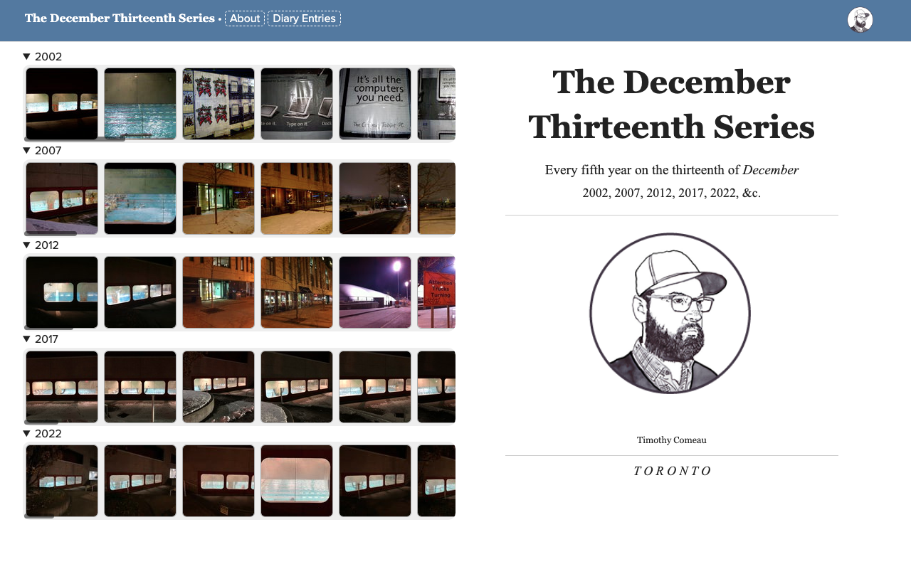 photo from the December thirteenth project, a hand holding an ipad