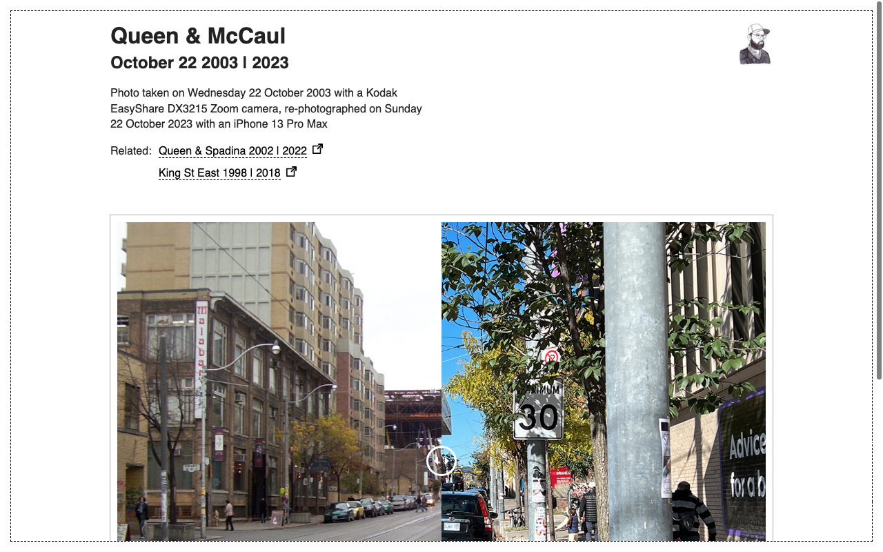 screencap of the Queen & McCaul subdomain